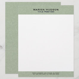 Membrete Light green Linen Fabric Texture