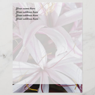Membrete Lilies Letterhead Design