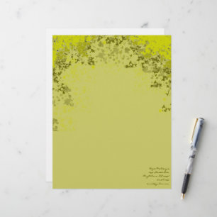 Membrete Lime Leaves Letterhead