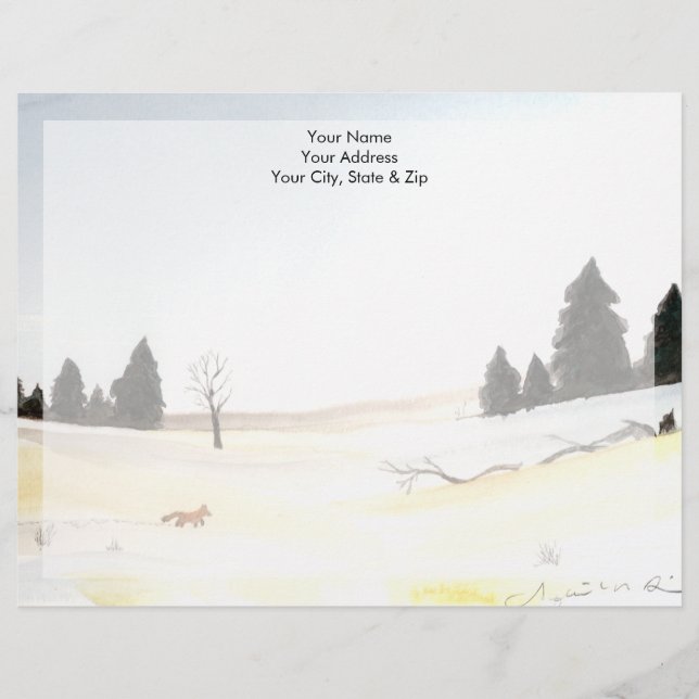 Membrete Little Fox (Anverso)