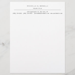 Membrete Llanura profesional moderna minimalista
