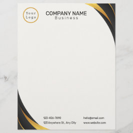 Membrete Logotipo comercial Profesional moderno