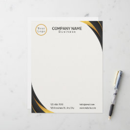 Membrete Logotipo comercial Profesional moderno
