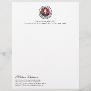 Membrete Logotipo de encargo del negocio