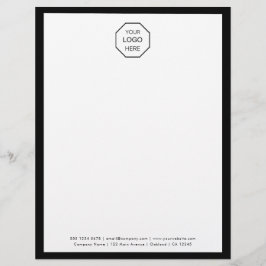 Membrete Logotipo de la compañía | Letrero minimalista mode