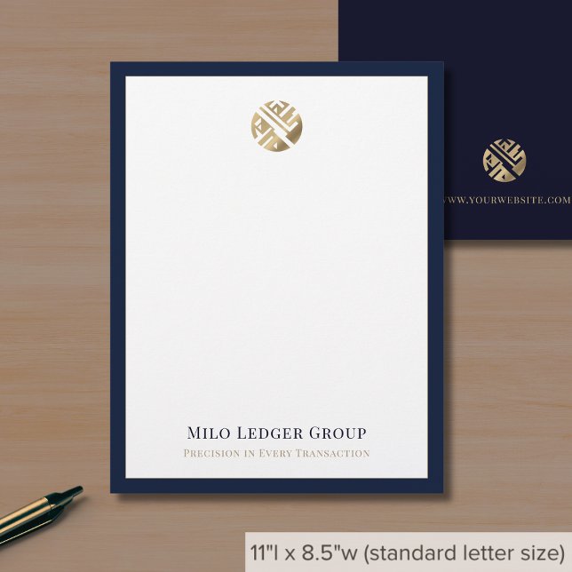 Membrete Logotipo de Personalizado empresarial moderno (Subido por el creador)