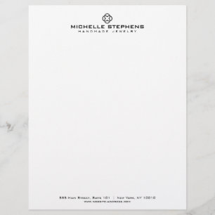 Membrete Logotipo de trono moderno Boutique White de lujo