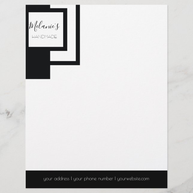 Membrete Logotipo Profesional - Arquitectura Monocroma (Anverso)
