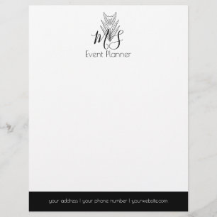 Membrete Logotipo Profesional - Planificador de Eventos Min