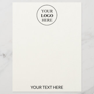 Membrete Logotipo promocional de personalizado