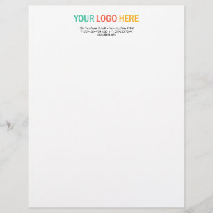 Membrete Logotipo rectangular de la compañía con
