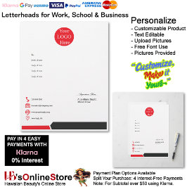 Membrete Logotipo Rojo Negro Empresa Nombre Firma Empresari