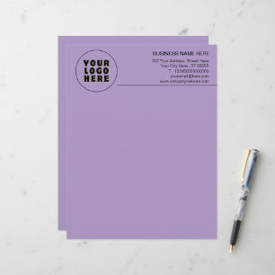 Membrete Logotipo y texto Minimalista simple