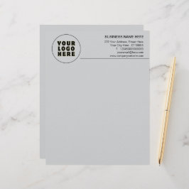 Membrete Logotipo y texto Minimalista simple