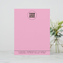 Membrete Logotipo y texto Minimalista simple