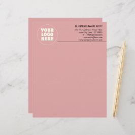 Membrete Logotipo y texto Minimalista simple