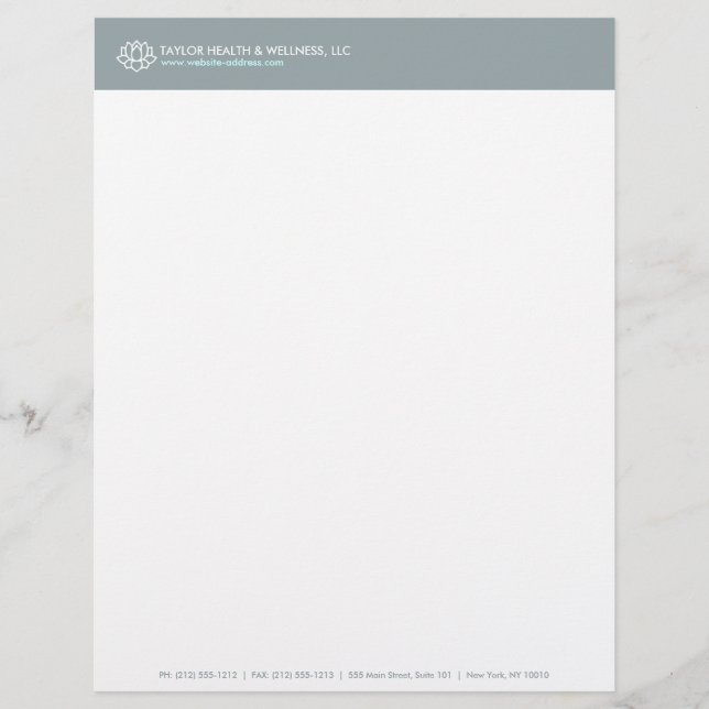 MEMBRETE   LOGOTUS BLOSSOM LOGO PARA LETRA DE SALUD/BIENESTAR (Anverso)