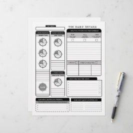 Membrete Los Detalles Diarios  Página Suplementaria de Plan