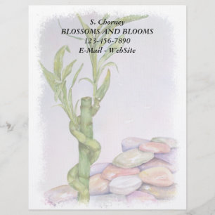 MEMBRETE LUCKY BAMBOO PERSONALIZABLE LETTERHEAD