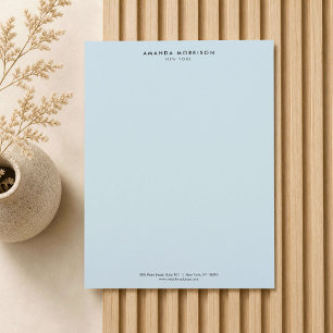 Membrete Lujo Minimalista Boutique Azul