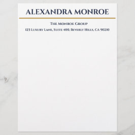 Membrete Luxury Real Estate Letterhead