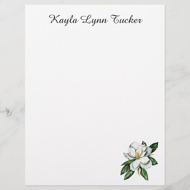 Membrete Magnolia Letterhead (Anverso)