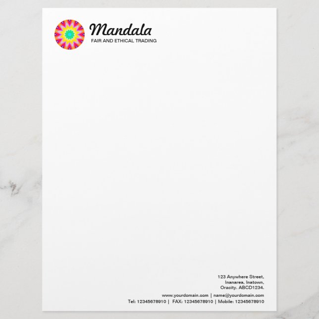Membrete Mandala 2015 (Anverso)