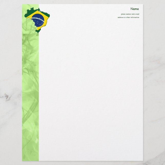 Membrete Mapa de Brasil (Anverso)