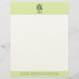 Membrete Marca personalizada de vivero Greenleaf 