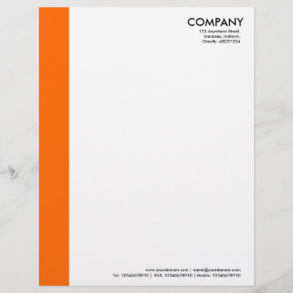 Membrete Margen de color - Naranja