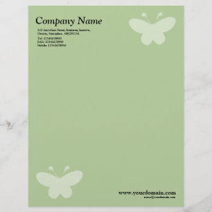 Membrete Mariposa elegante - Verde