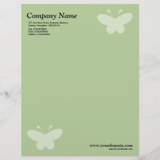 Membrete Mariposa elegante - Verde