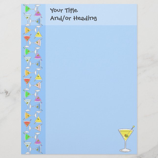 Membrete Martini Letterhead (Anverso)