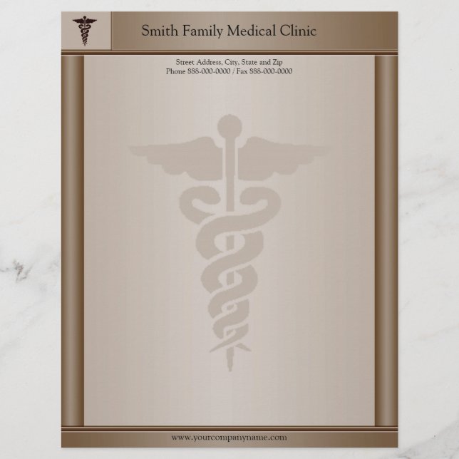 Membrete Médico Médico Letterhead (Anverso)