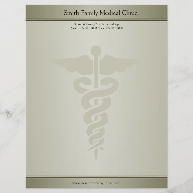 Membrete Médico Médico Letterhead (Anverso)
