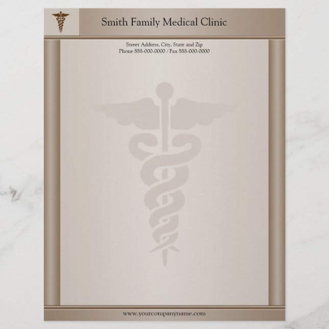 Membrete Médico Médico Letterhead (Anverso)