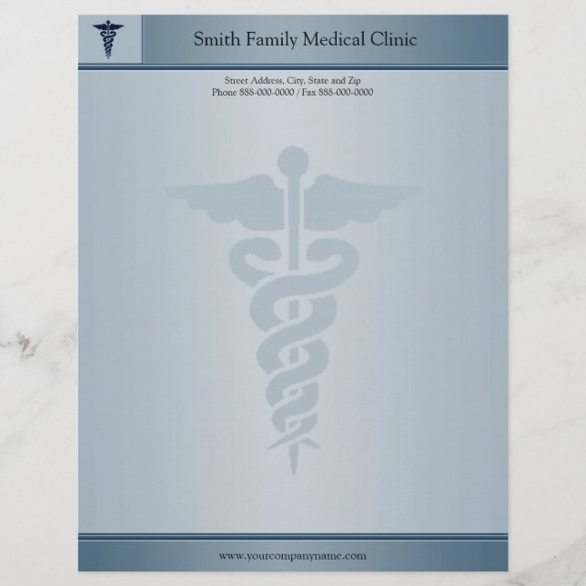 Membrete Médico Médico Letterhead (Anverso)