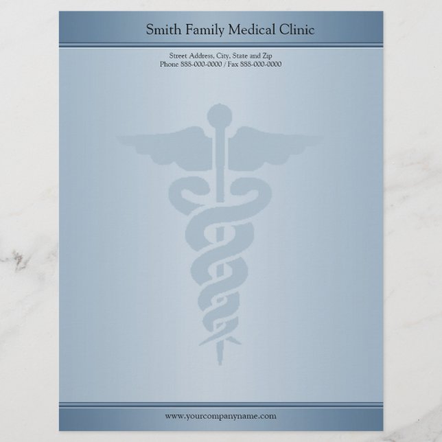 Membrete Médico Médico Letterhead (Anverso)