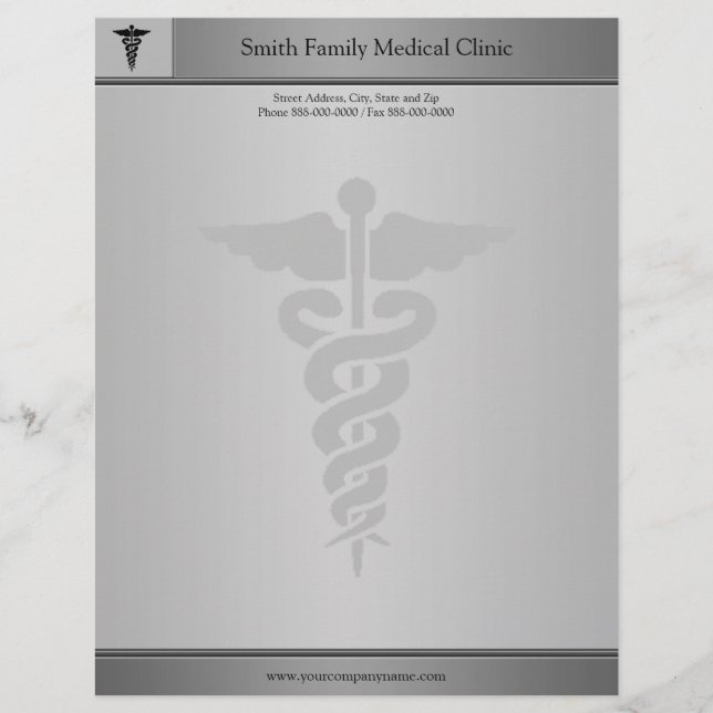 Membrete Médico Médico Letterhead (Anverso)