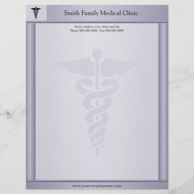 Membrete Médico Médico Letterhead (Anverso)