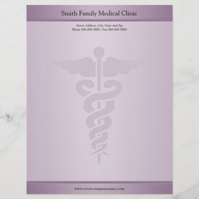 Membrete Médico Médico Letterhead (Anverso)