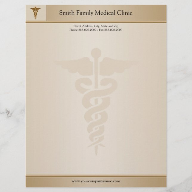 Membrete Médico Médico Letterhead (Anverso)