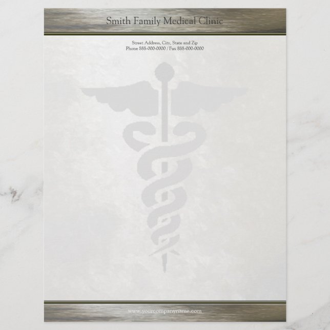 Membrete Médico Médico Letterhead (Anverso)