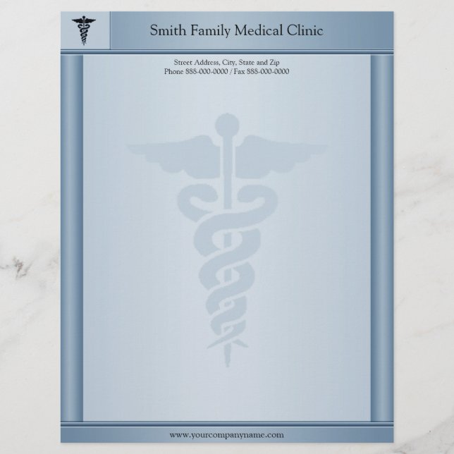 Membrete Médico Médico Letterhead (Anverso)