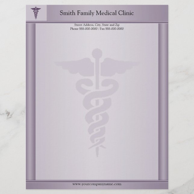 Membrete Médico Médico Letterhead (Anverso)