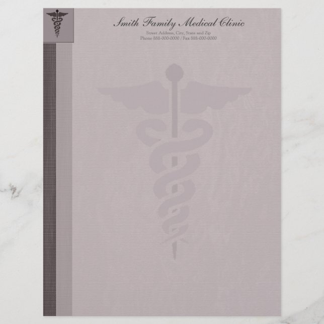 Membrete Médico Médico Letterhead (Anverso)