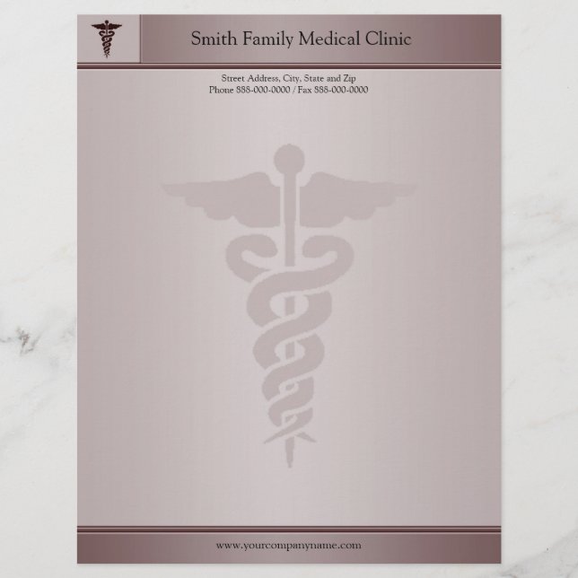 Membrete Médico Médico Letterhead (Anverso)