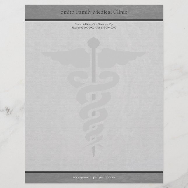 Membrete Médico Médico Letterhead (Anverso)
