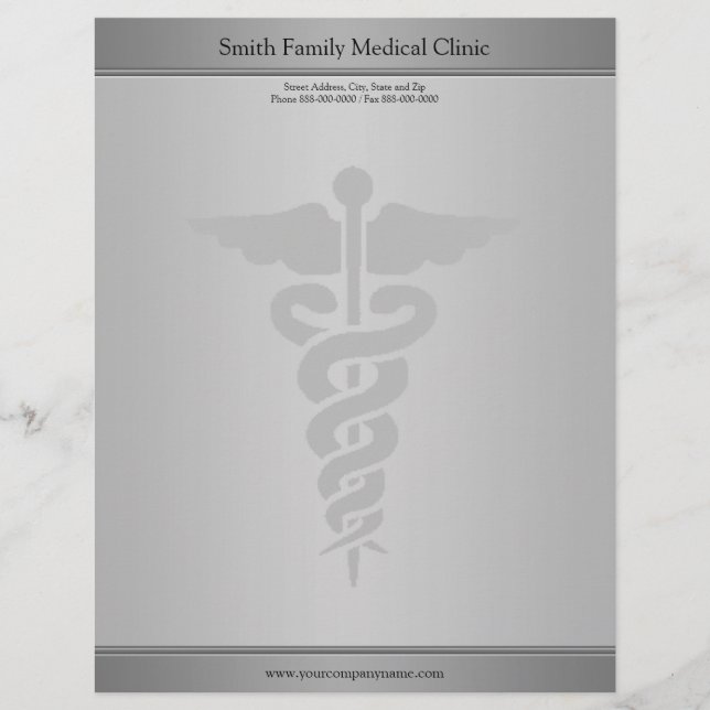 Membrete Médico Médico Letterhead (Anverso)