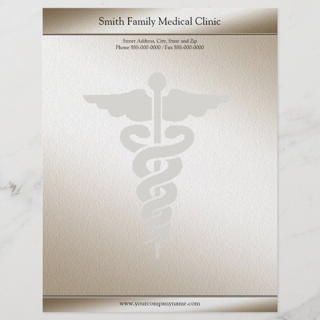 Membrete Médico Médico Letterhead (Anverso)